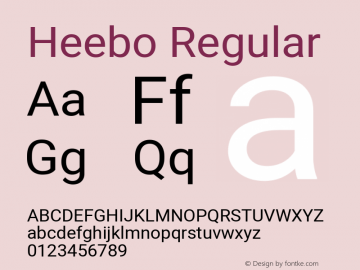 Heebo Regular Version 2.002; ttfautohint (v1.5.14-ce02) -l 8 -r 50 -G 200 -x 14 -D hebr -f latn -w G -W -c -X 