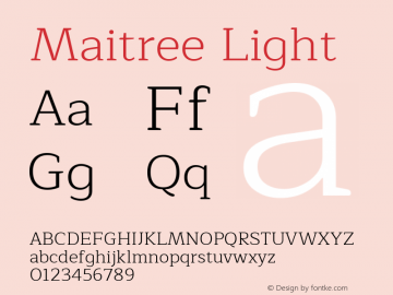 Maitree Light Version 1.001图片样张