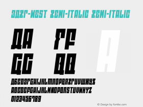 EAST-west Semi-Italic Version 1.0; 2014图片样张