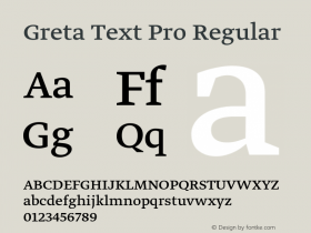 a183e4f2f4ccc91e - subset of Greta Text Pro Regular Version 1.6; 2008图片样张