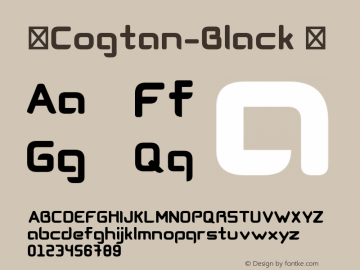 ☞Cogtan-Black Version 1.000;com.myfonts.easy.leandro-ribeiro-machado.cogtan.black.wfkit2.version.3Uhk Font Sample