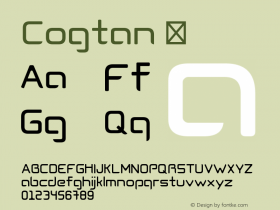 ☞Cogtan Version 1.000;com.myfonts.easy.leandro-ribeiro-machado.cogtan.regular.wfkit2.version.3UhA图片样张