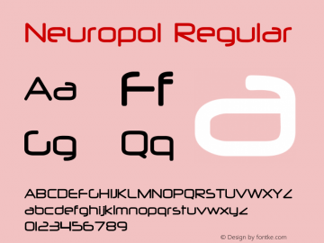 Neuropol Version 1.20 February 19, 2011 Font Sample