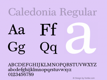 Caledonia 001.000图片样张