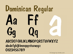 Dominican 001.001 Font Sample