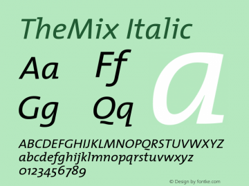 TheMix-Italic 001.100图片样张