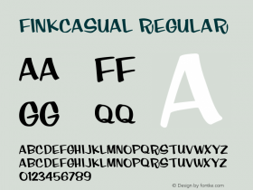 FinkCasual 001.000 Font Sample