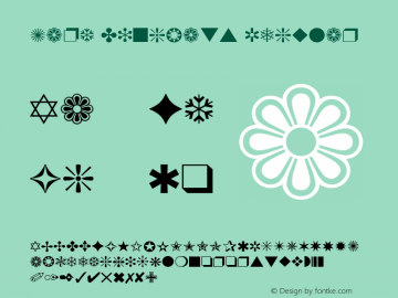 Zapf Dingbats Version 2.1: 93776: 10267: 5/5/94图片样张