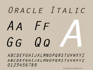 Oracle Italic Altsys Metamorphosis:8/23/92图片样张