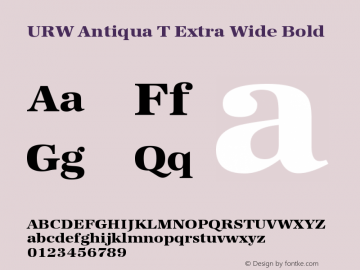 URWAntiquaT-ExtrBoldWide 001.005图片样张