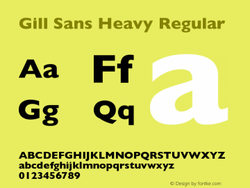 GillSans-Heavy 001.003图片样张