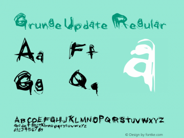 GrungeUpdate 001.000 Font Sample