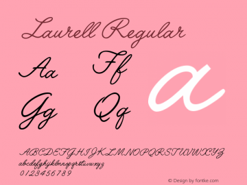 Laurell 001.000 Font Sample