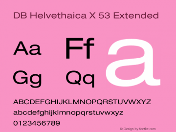 DBHelvethaicaX-Ext Version 3.100 2008 Font Sample