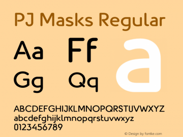 PJ Masks Regular Version 001.010图片样张