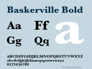 Baskerville Bold 5.0d1图片样张