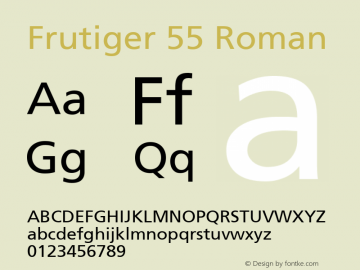 Frutiger 55 Roman 001.002图片样张