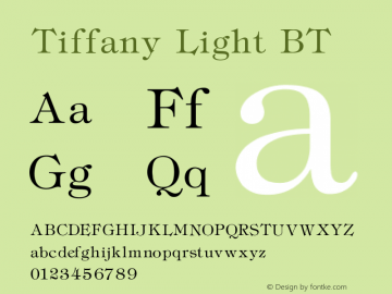 Tiffany Light BT V1.00图片样张
