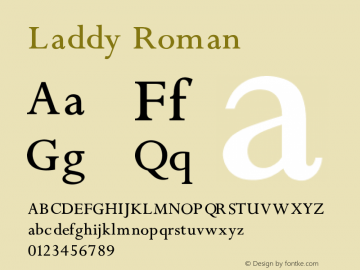 Laddy Roman V1.00图片样张