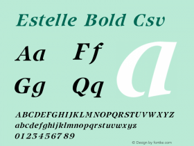 Estelle Bold Csv V1.00图片样张