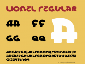 Lionel Regular 001.000 Font Sample