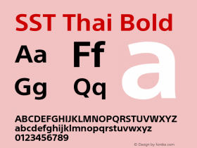 SST Thai Bold Version 1.23, build 4, s3图片样张