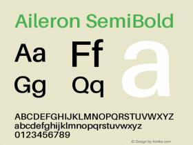 Aileron SemiBold Version 1.102;PS 001.102;hotconv 1.0.70;makeotf.lib2.5.58329图片样张