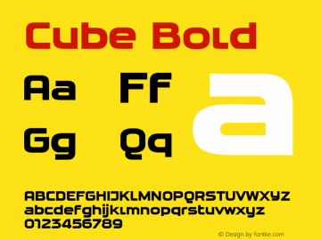 Cube-Bold Version 1.901图片样张