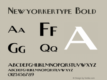 Newyorkertype-Bold 001.000 Font Sample