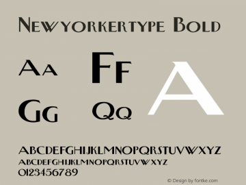 Newyorkertype-Bold 001.000图片样张