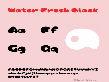 Water Fresh Black Macromedia Fontographer 4.1J 02.9.26图片样张