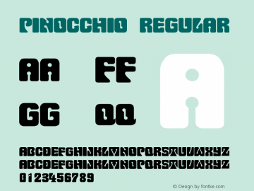 Pinocchio Regular 001.000 Font Sample