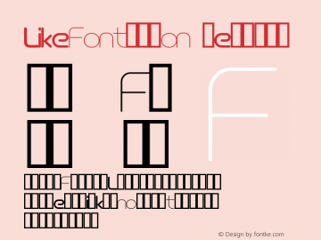 LikeFont-Icon Version 1.0.0图片样张