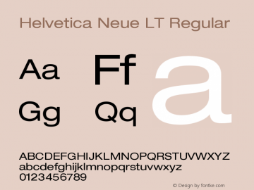 HelveticaNeueLT-ExtendedObl 006.000 Font Sample