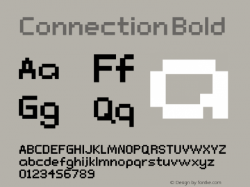 Connection Bold Version 0.2 Font Sample