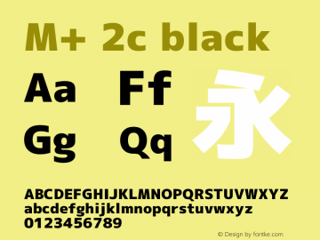 M+ 2c black 图片样张
