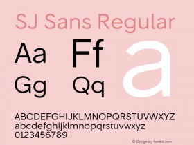 SJ Sans Regular Version 1.000图片样张