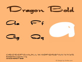 Dragon Bold Altsys Fontographer 4.1 1/30/95 Font Sample