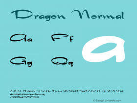 Dragon Normal Altsys Fontographer 4.1 5/25/96 Font Sample