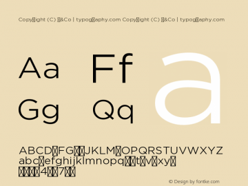 Copyright (C) H&Co | typography.com Version 1.201 Font Sample