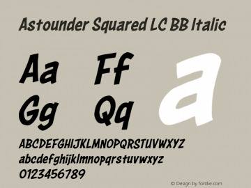 Astounder Squared LC BB Italic Version 1.000图片样张