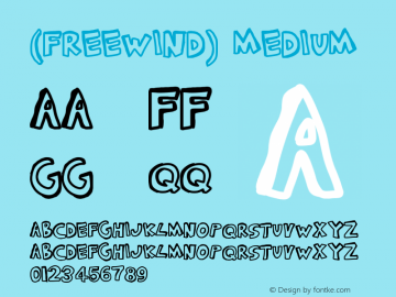 (FREEWIND) Version 1.0 Font Sample