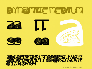 Dynamite Version 001.000 Font Sample
