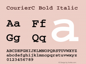 CourierC-BoldOblique OTF 1.0;PS 001.000;Core 116;AOCW 1.0 161图片样张