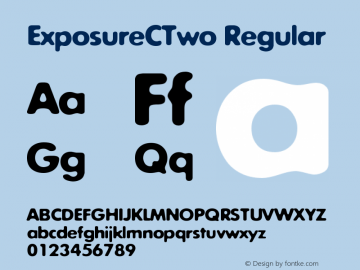 ExposureCTwo OTF 1.0;PS 001.000;Core 116;AOCW 1.0 161 Font Sample