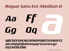 Rogue Sans Ext Version 3.000图片样张