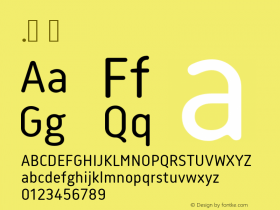 . Version 1.000 Font Sample