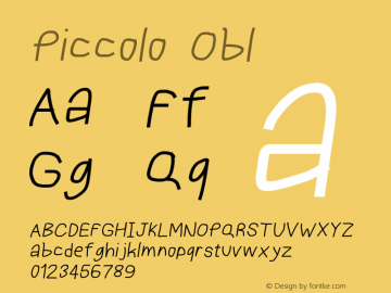 Piccolo Obl Version 0.99图片样张