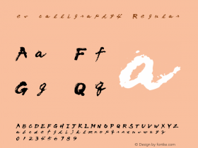 ev calligraphy4 Macromedia Fontographer 4.1.5 2006.4.12 Font Sample