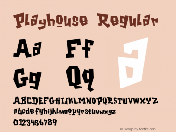 Playhouse Regular Version 001.000 Font Sample